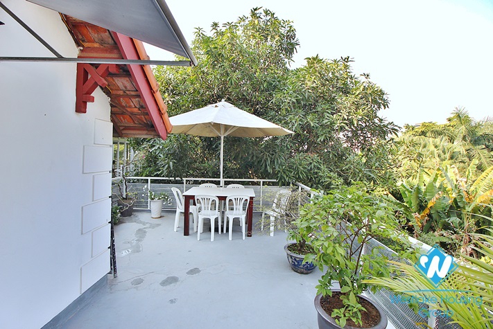 Charming apartment with big balcony for rent in Tay Ho, Ha Noi